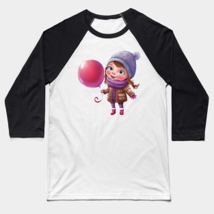 Little happy girl Baseball T-Shirt